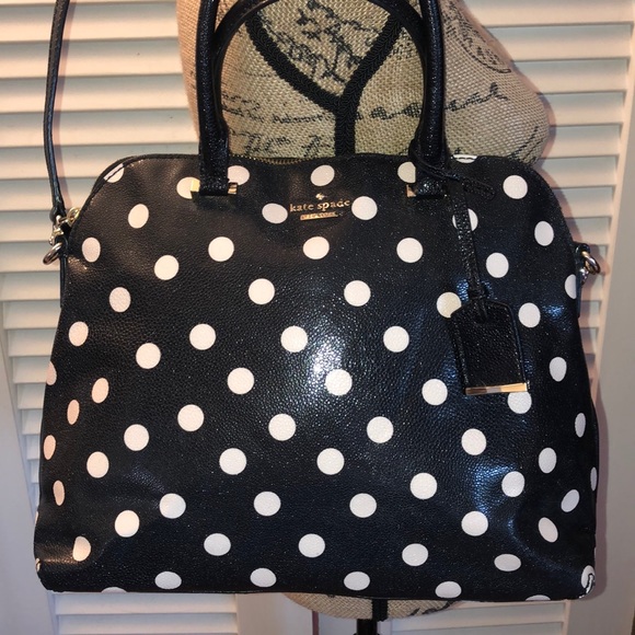 kate spade Handbags - Kate spade Cedar Street domed polka dot PU Satchel
